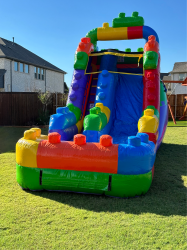 15 ft Mega Blocks Water Slide